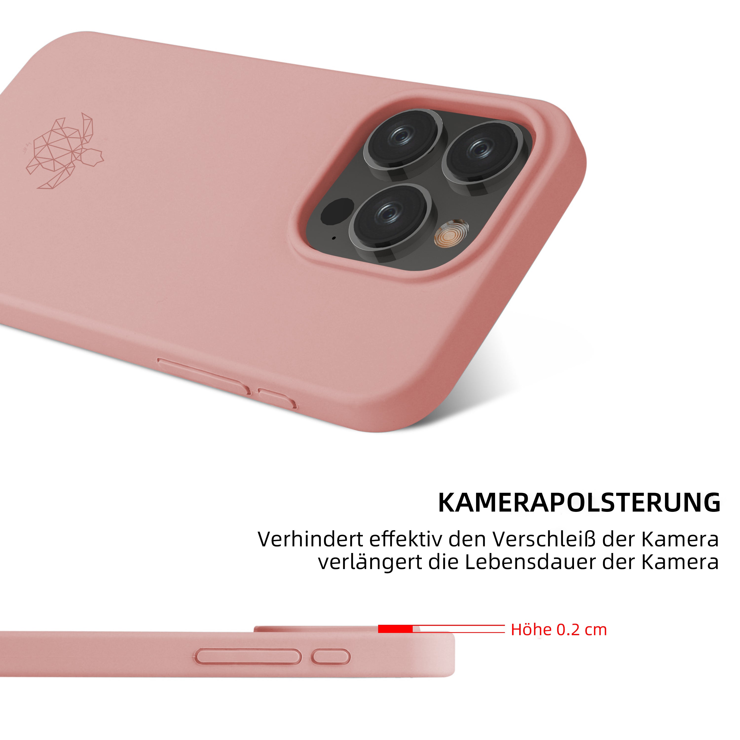 iPhone 15 Pro Max Silikon Handyhülle & kostenlosem Panzerglas