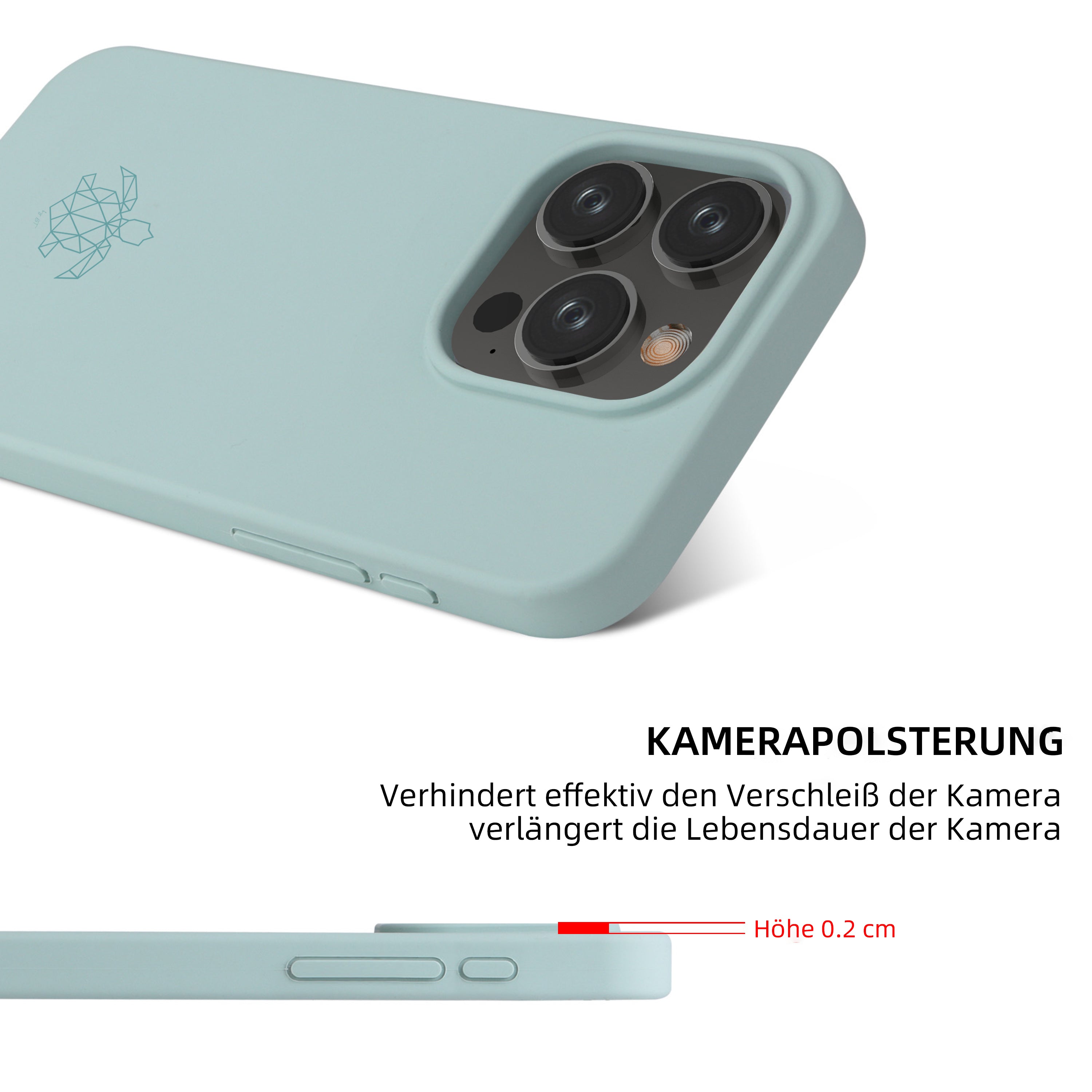 iPhone 15 Pro Silikon Handyhülle & kostenlosem Panzerglas