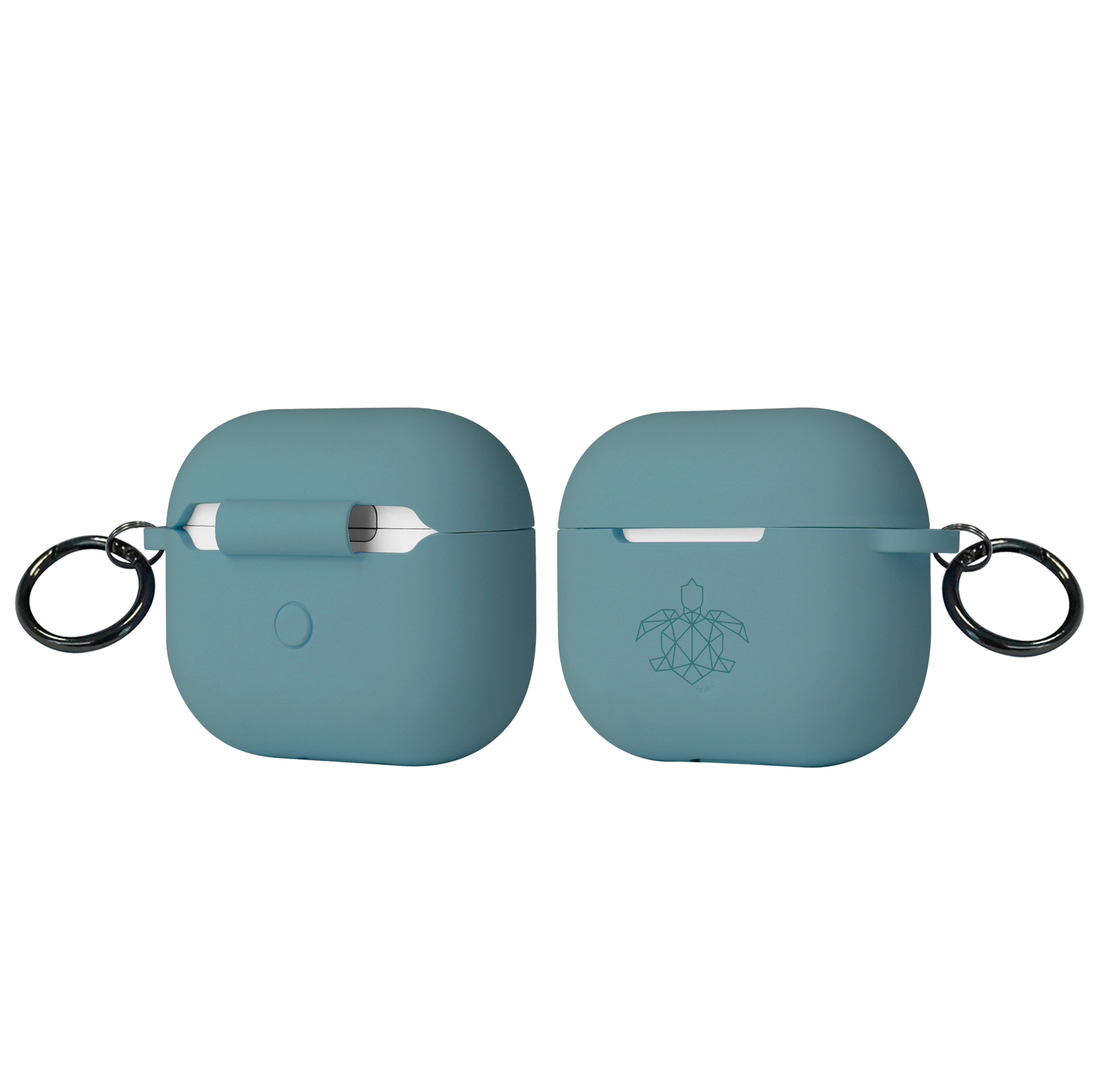 turtleandcase Silikonhülle AirPods 3 Hülle mit Karabiner