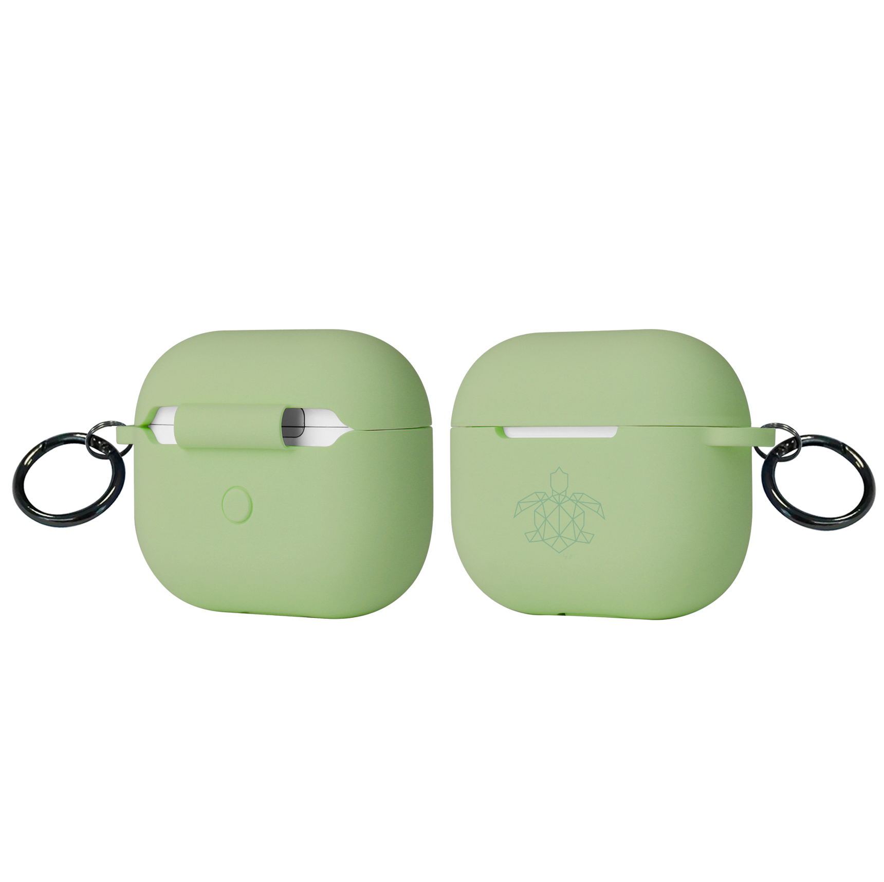 turtleandcase Silikonhülle AirPods 3 Hülle mit Karabiner