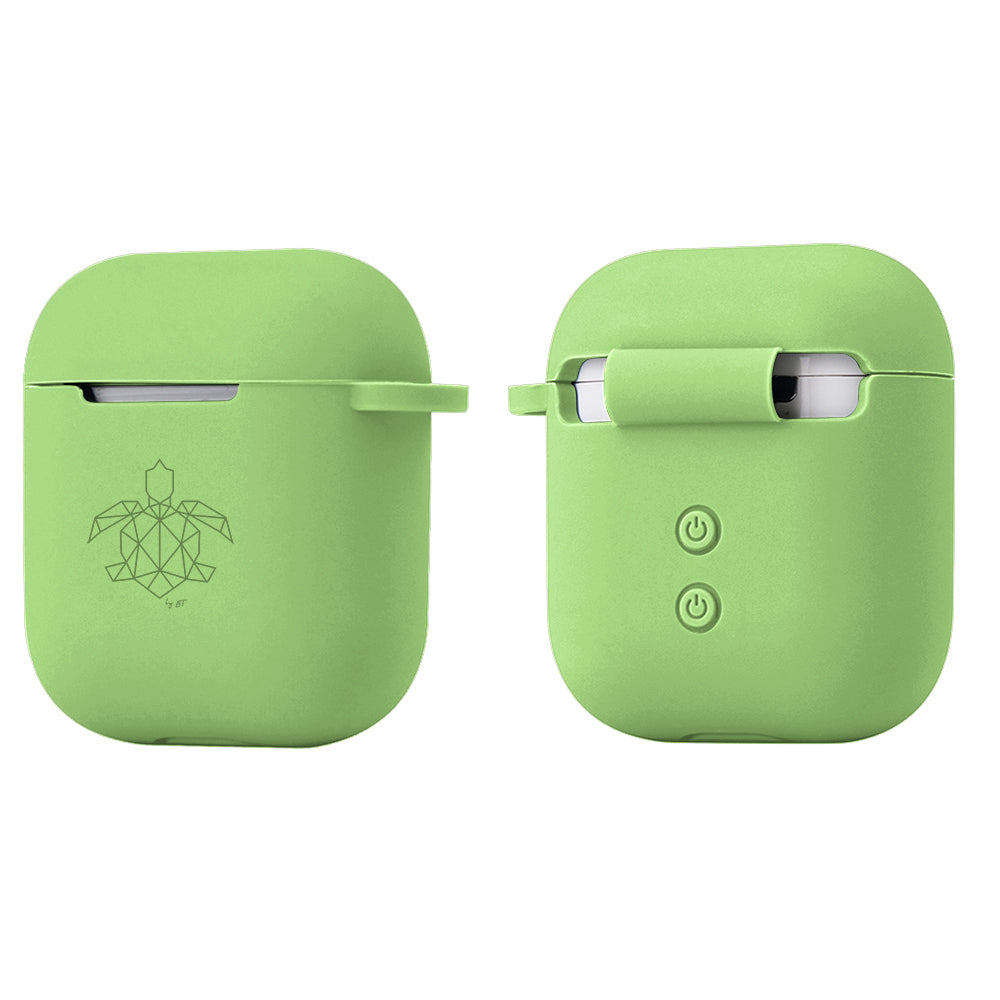 turtleandcase Silikonhülle AirPods 1 & 2 Hülle mit Karabiner