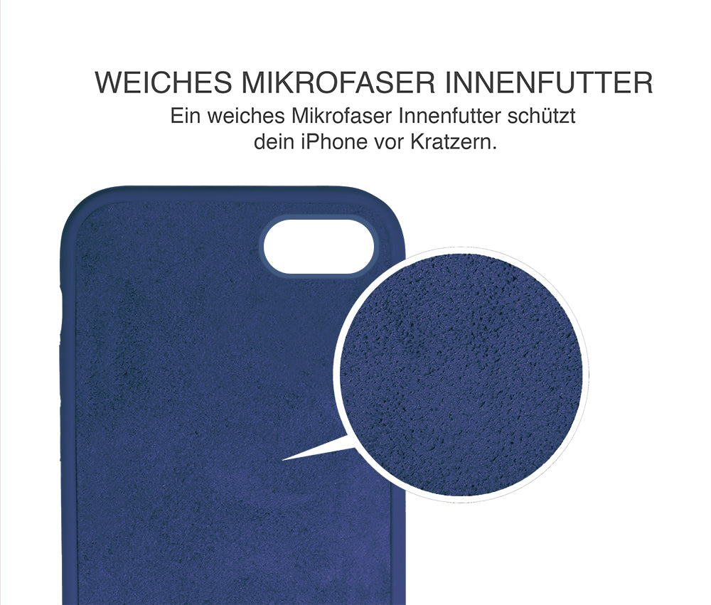 turtleandcase iPhone SE/7/8 Silikon Handyhülle & kostenlosem Panzerglas