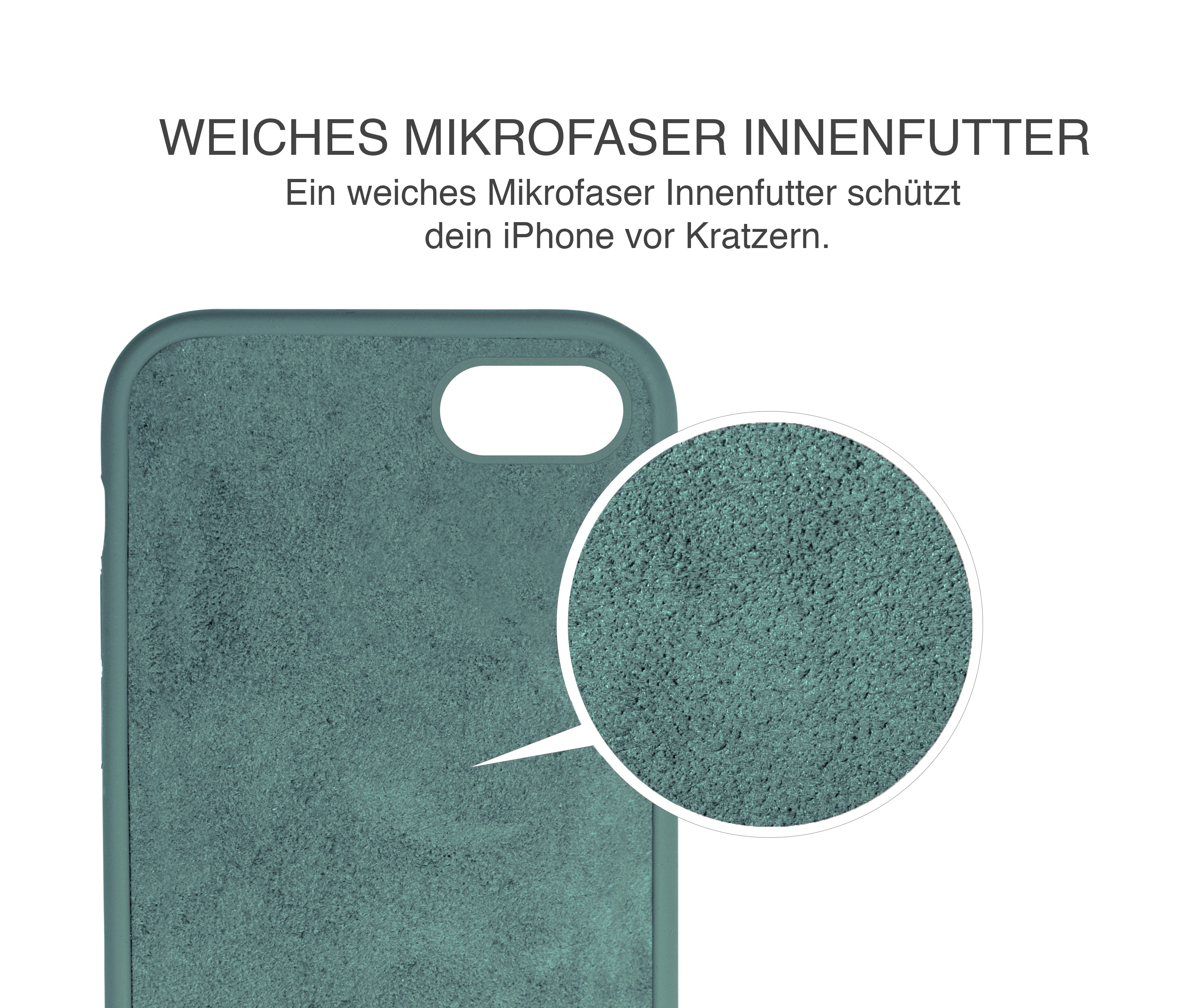 turtleandcase iPhone SE/7/8 Silikon Handyhülle & kostenlosem Panzerglas
