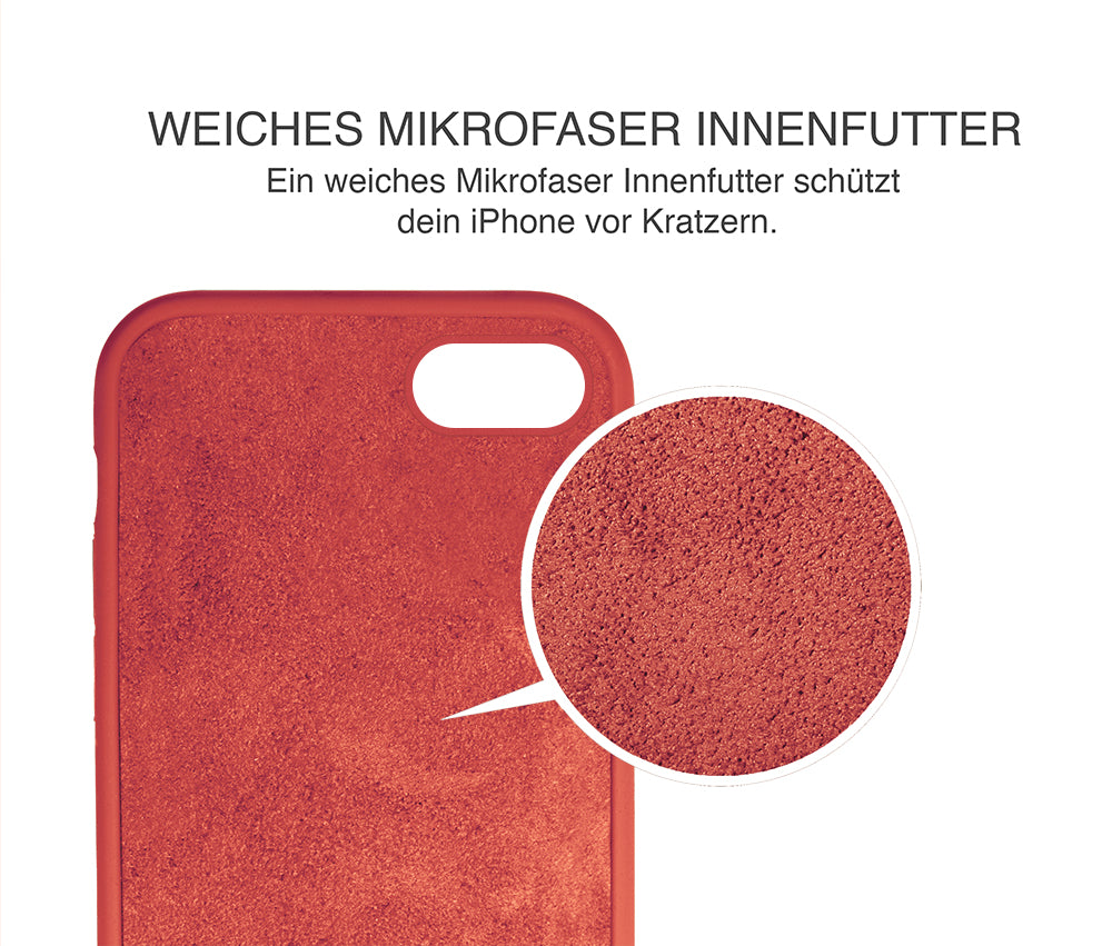turtleandcase iPhone SE/7/8 Silikon Handyhülle & kostenlosem Panzerglas
