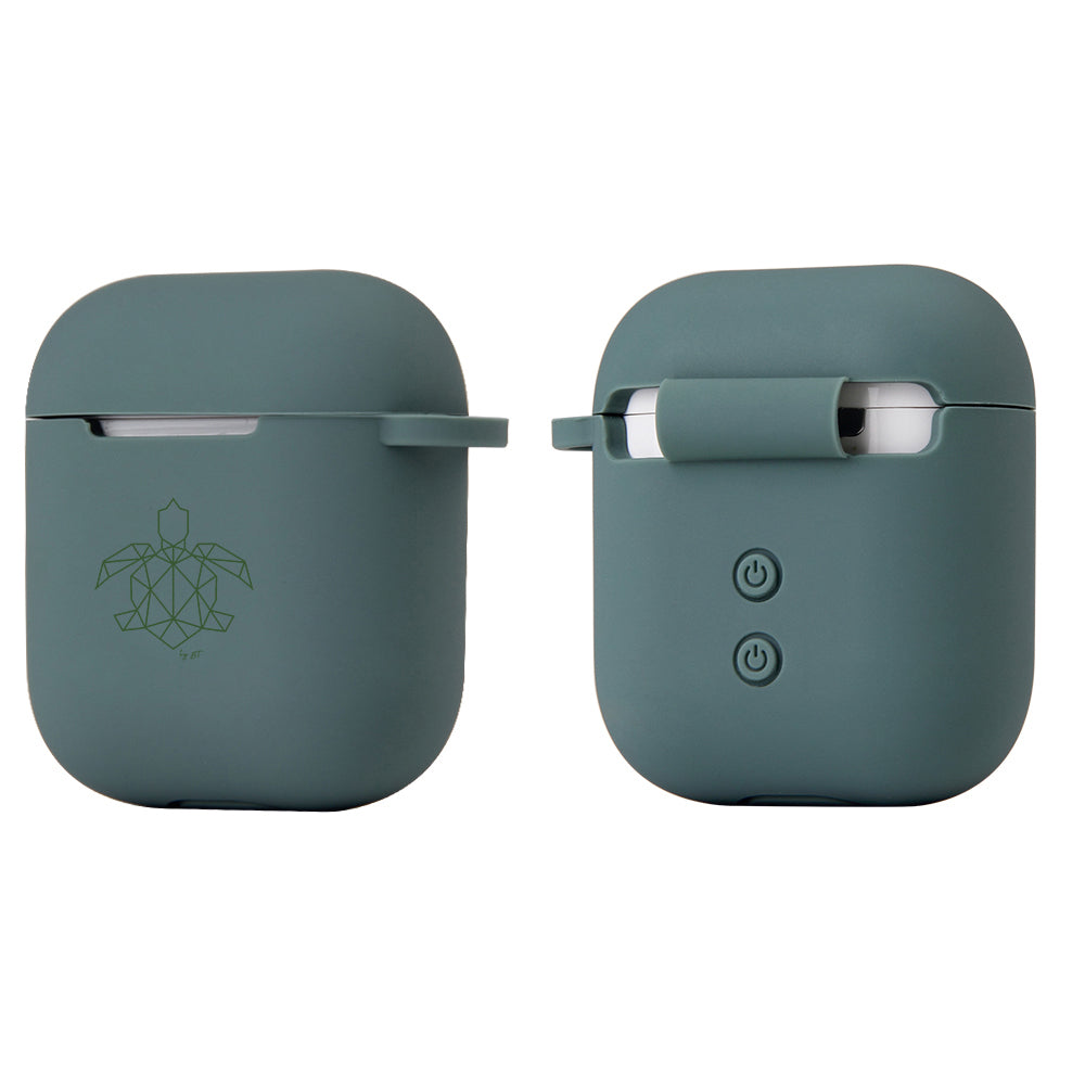 turtleandcase Silikonhülle AirPods 1 & 2 Hülle mit Karabiner