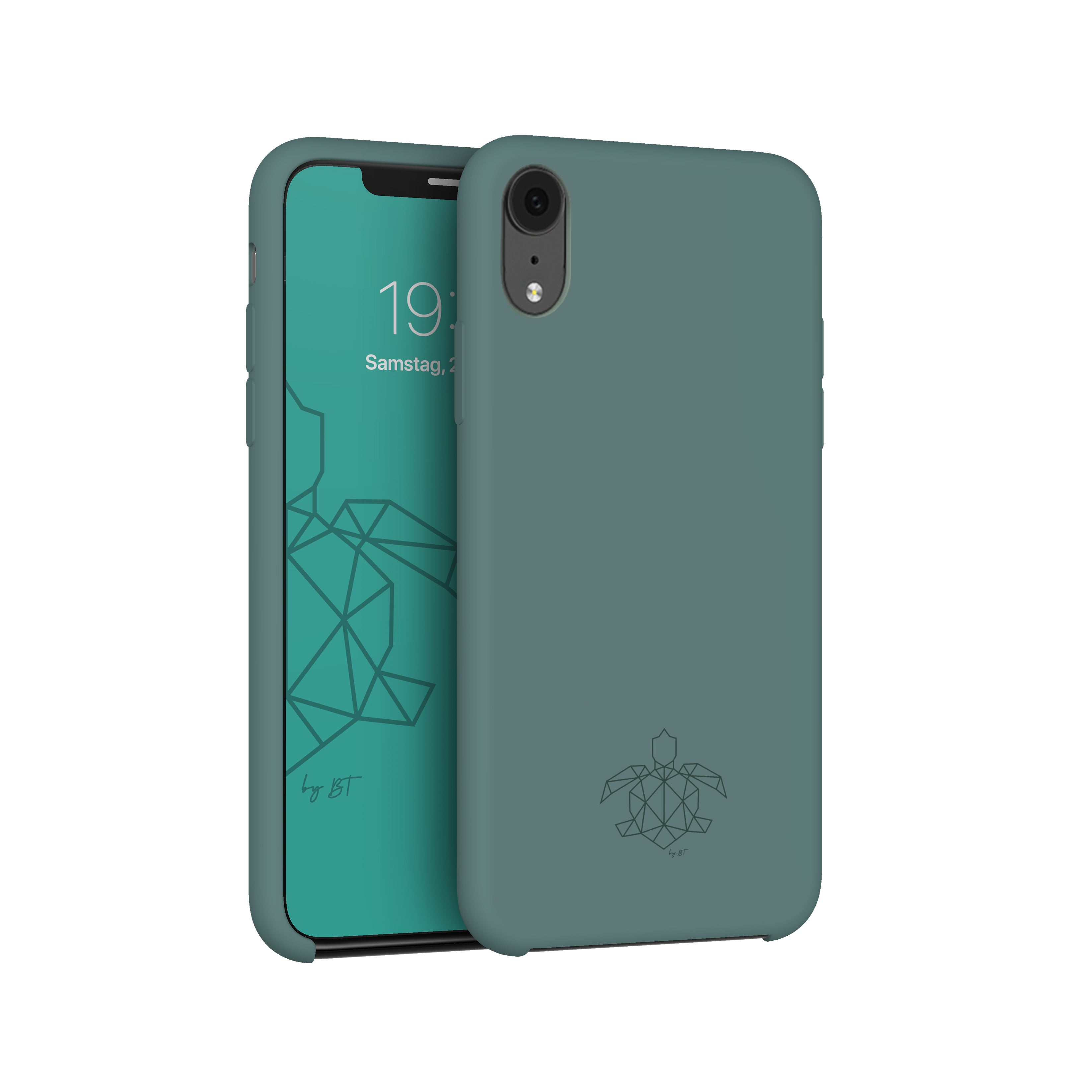 turtleandcase iPhone XR Silikon Handyhülle & kostenlosem Panzerglas