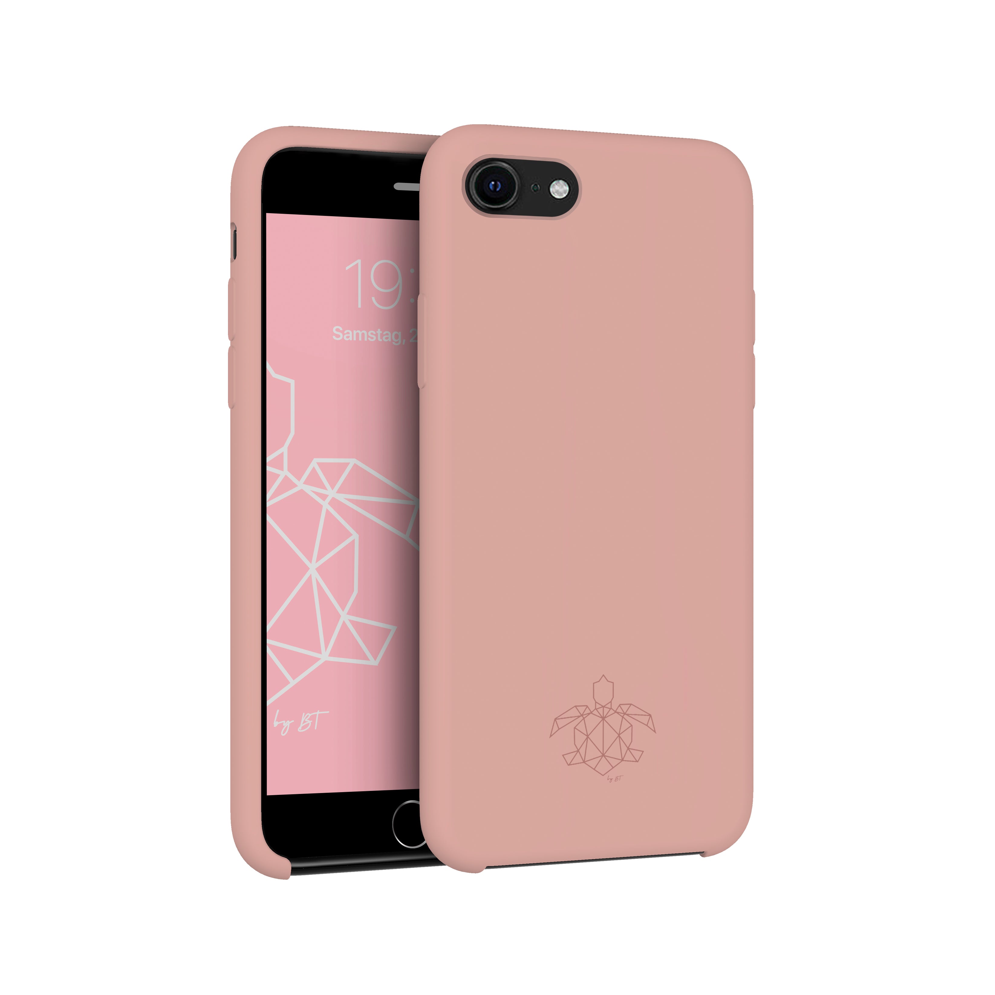 turtleandcase iPhone SE/7/8 Silikon Handyhülle & kostenlosem Panzerglas