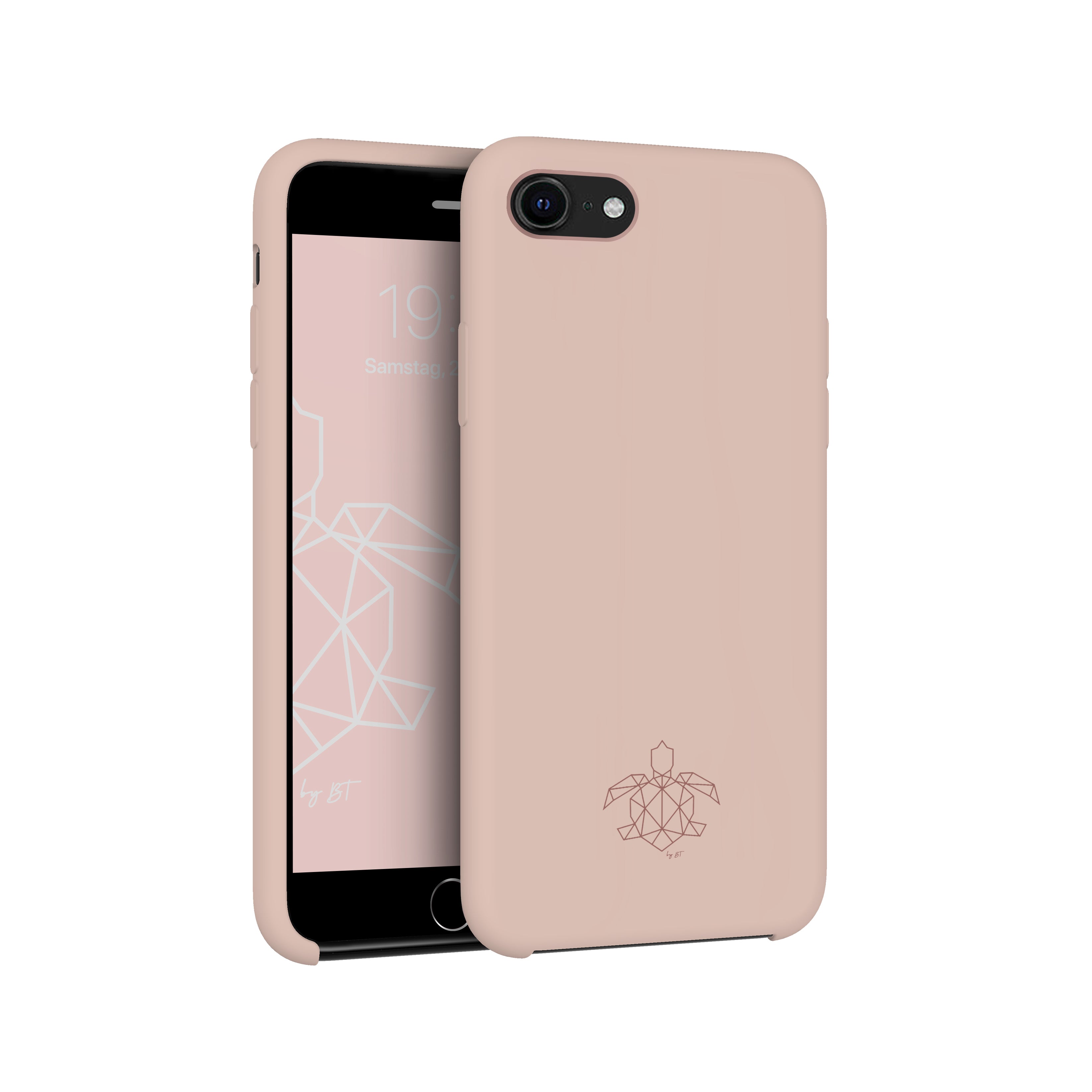 turtleandcase iPhone SE/7/8 Silikon Handyhülle & kostenlosem Panzerglas