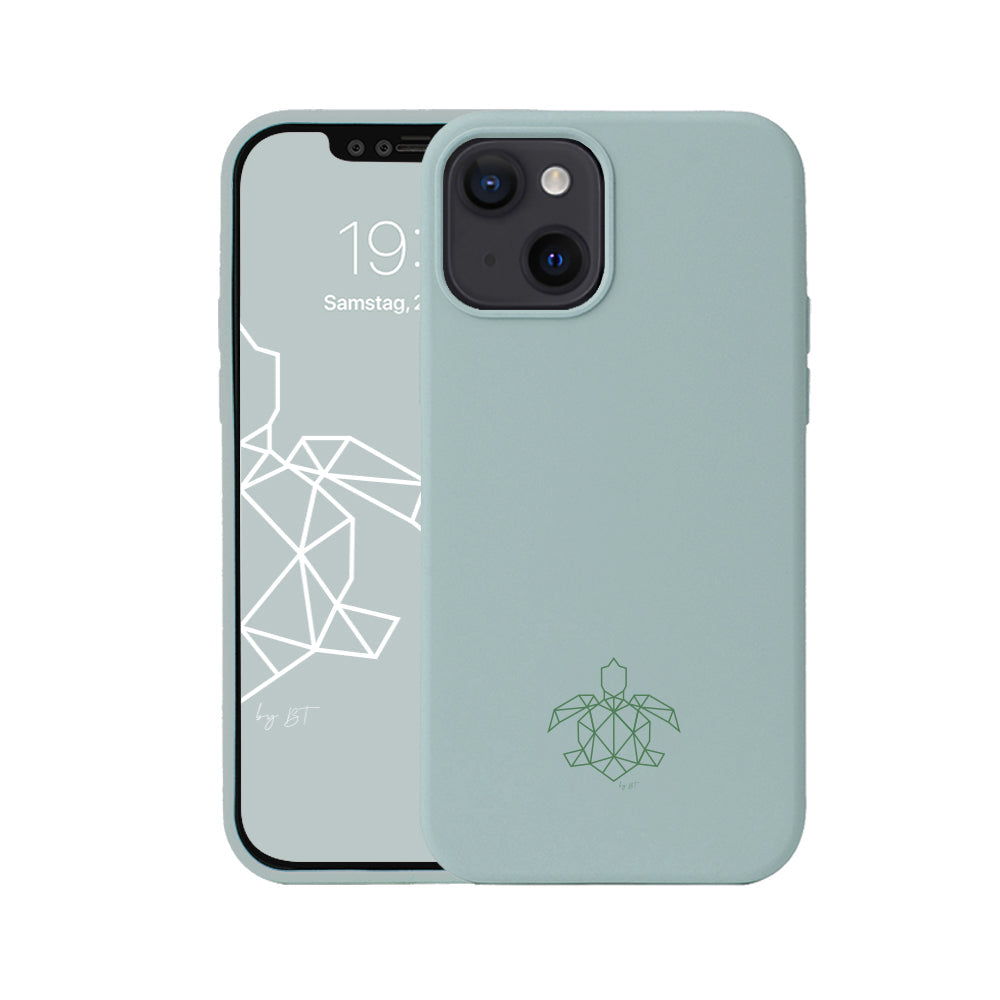 turtleandcase iPhone 13 Mini Silikon Handyhülle & kostenlosem Panzerglas